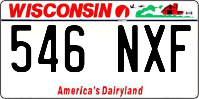 WI license plate 546NXF