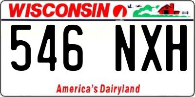 WI license plate 546NXH