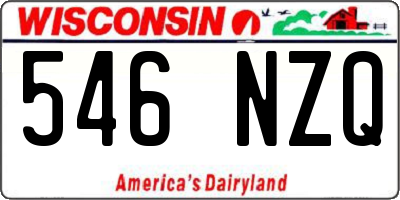 WI license plate 546NZQ