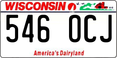 WI license plate 546OCJ