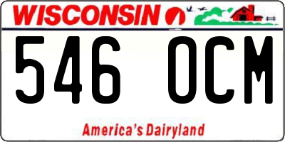 WI license plate 546OCM