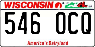 WI license plate 546OCQ