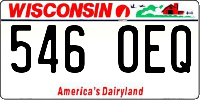 WI license plate 546OEQ