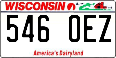 WI license plate 546OEZ