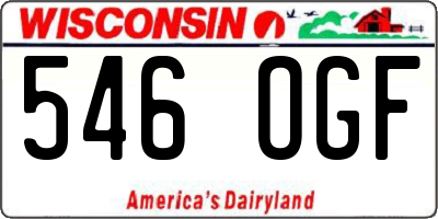 WI license plate 546OGF
