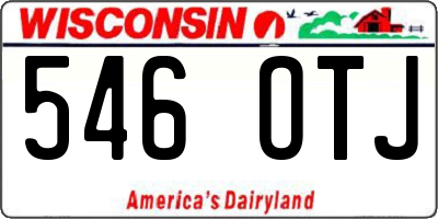 WI license plate 546OTJ