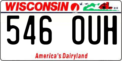 WI license plate 546OUH