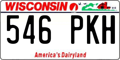 WI license plate 546PKH