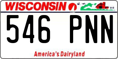 WI license plate 546PNN