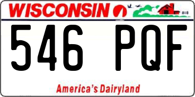 WI license plate 546PQF