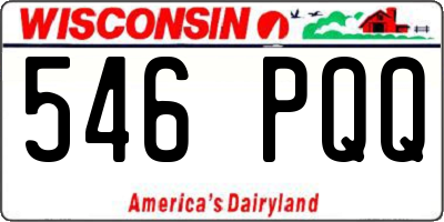 WI license plate 546PQQ