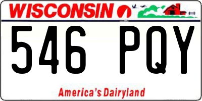 WI license plate 546PQY