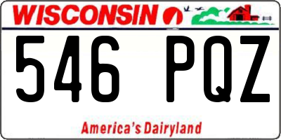 WI license plate 546PQZ
