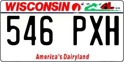 WI license plate 546PXH