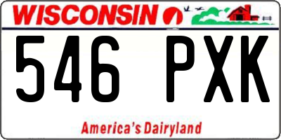 WI license plate 546PXK