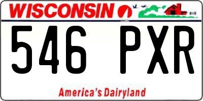 WI license plate 546PXR