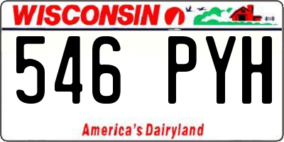 WI license plate 546PYH