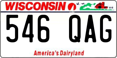 WI license plate 546QAG