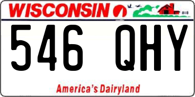 WI license plate 546QHY
