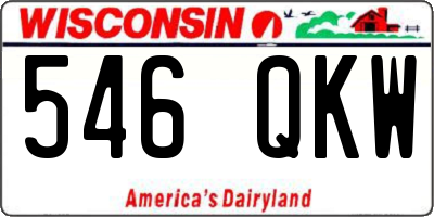 WI license plate 546QKW