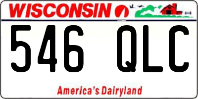 WI license plate 546QLC