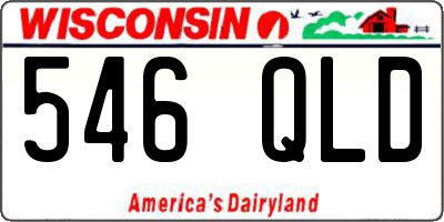 WI license plate 546QLD