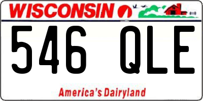 WI license plate 546QLE