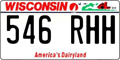 WI license plate 546RHH
