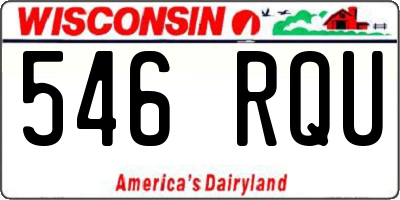 WI license plate 546RQU