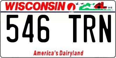WI license plate 546TRN