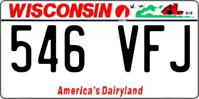WI license plate 546VFJ