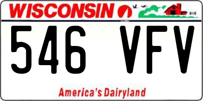WI license plate 546VFV