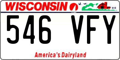 WI license plate 546VFY