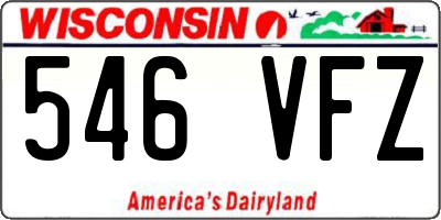 WI license plate 546VFZ