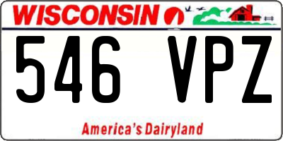 WI license plate 546VPZ