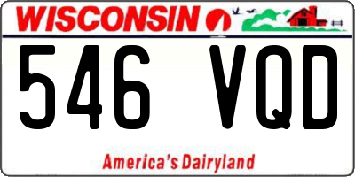 WI license plate 546VQD