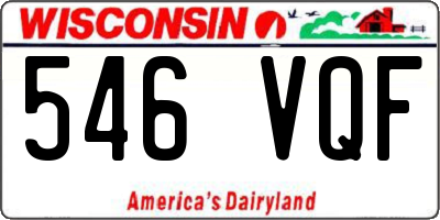 WI license plate 546VQF