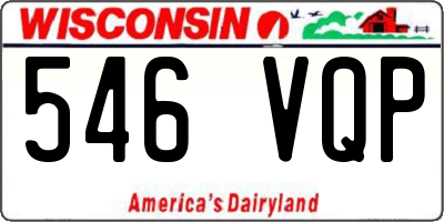 WI license plate 546VQP
