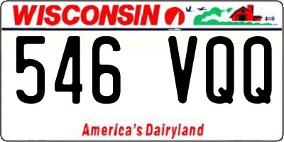 WI license plate 546VQQ