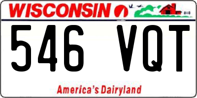 WI license plate 546VQT