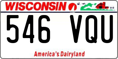 WI license plate 546VQU
