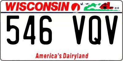 WI license plate 546VQV