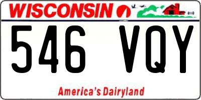 WI license plate 546VQY