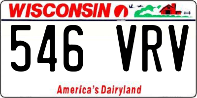 WI license plate 546VRV