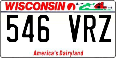 WI license plate 546VRZ