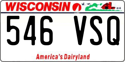 WI license plate 546VSQ