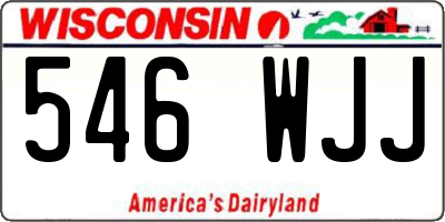 WI license plate 546WJJ