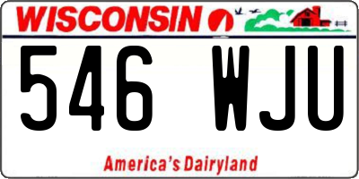 WI license plate 546WJU