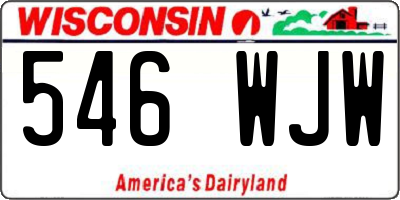 WI license plate 546WJW