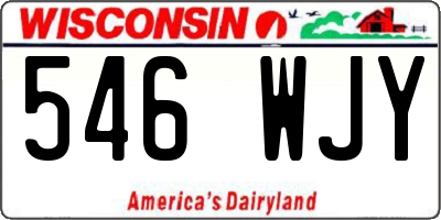 WI license plate 546WJY
